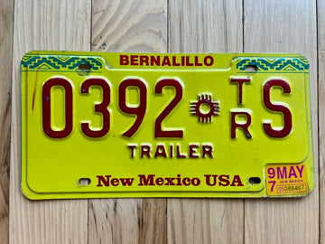1997 New Mexico Trailer License Plate