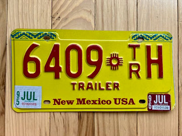 1996 New Mexico Trailer License Plate