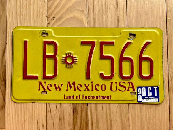 1990 New Mexico License Plate – RusticPlates