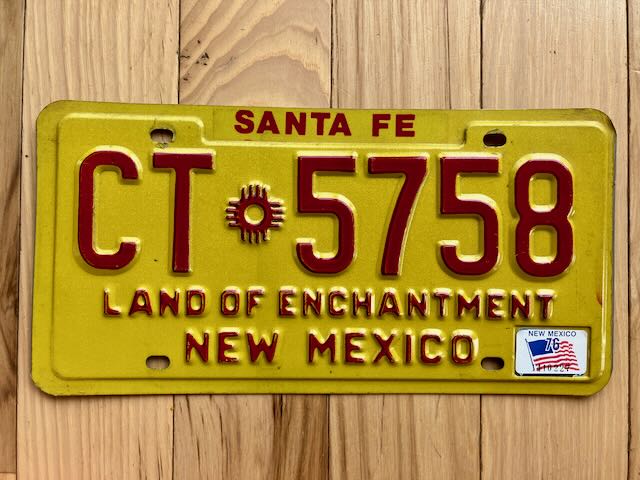 1976 New Mexico License Plate