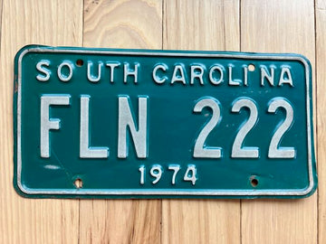 1974 South Carolina License Plate