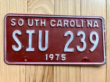 1975 South Carolina License Plate