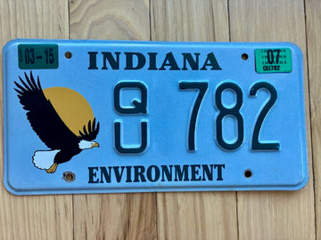 2007 Indiana Environment License Plate