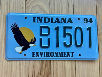 1994 Indiana Environment License Plate