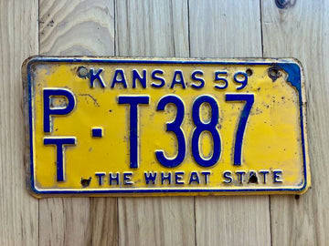 1959 Kansas Truck License Plate