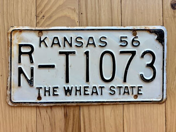 1956 Kansas Pickup Truck License Plate