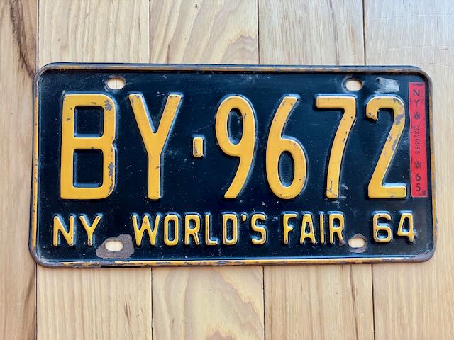 1964 New York Worlds Fair License Plate – RusticPlates