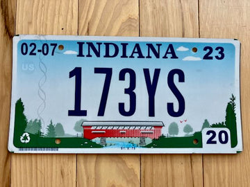 Indiana Covered Bridge License Plate