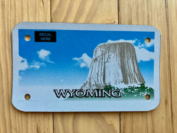Wyoming Motorcycle Blank License Plate