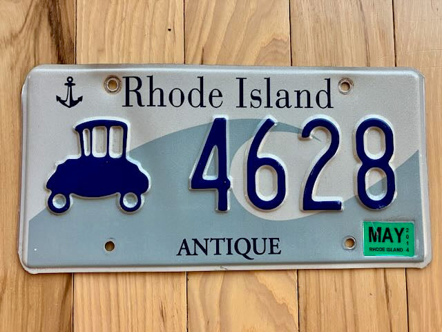Rhode Island Antique License Plate