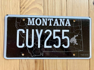 Montana Bucking Bronco License Plate