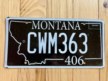 Montana 406 License Plate
