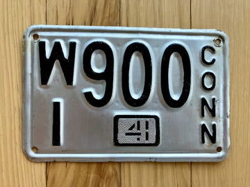 1941 Connecticut License Plate
