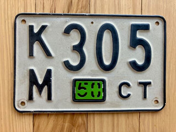 1950 Connecticut License Plate