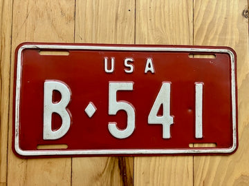 US Forces in Germany License Plate