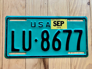 1978 US forces in Germany License Plate