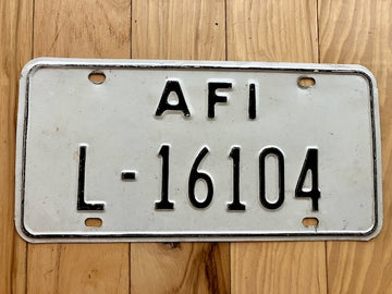Allied Forces in Italy License Plate - L=Livorno