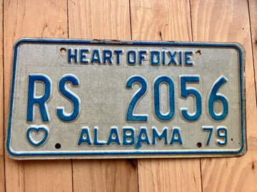 1979 Alabama Rescue Squad License Plate