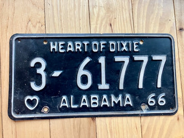 1966 Alabama Montgomery County License Plate