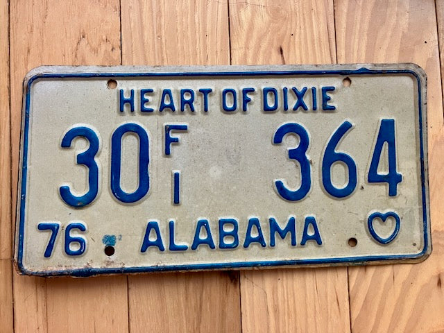 1976 Alabama Escambia County License Plate