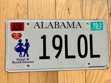 2015 Alabama Square and Round Dancers License Plate