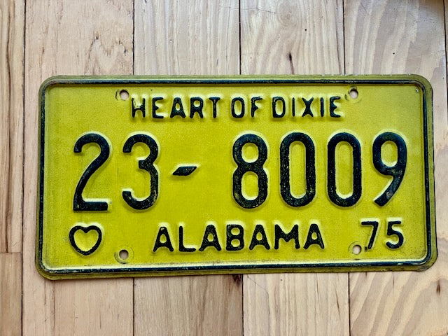 1975 Alabama Covington County License Plate