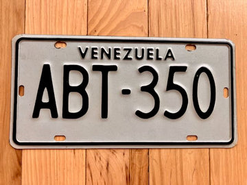 Venezuela License Plate