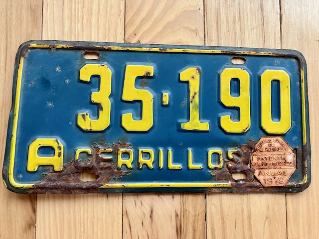 Uruguay Cerrillos License Plate