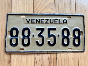 Venezuela License Plate