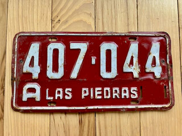 Uruguay Las Piedras License Plate