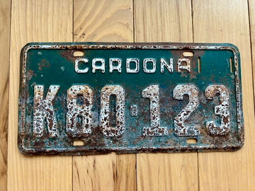 Uruguay Cardona License Plate