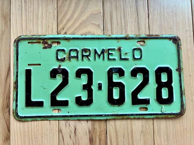 Uruguay Carmelo License Plate