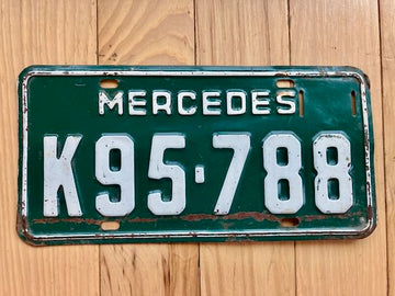 Uruguay Mercedes License Plate
