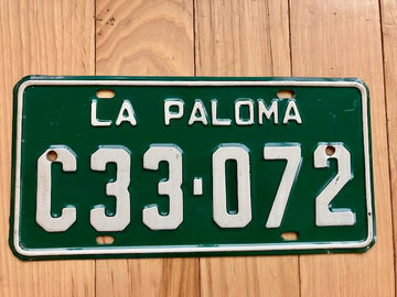Uruguay La Paloma License Plate