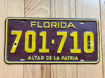 Uruguay Florida Altar De La Patria License Plate