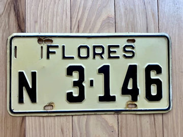 Uruguay Flores License Plate