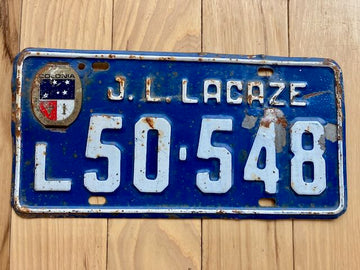 Uruguay J.L Lacaze License Plate