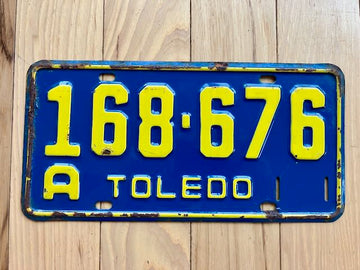 Uruguay Toledo License Plate