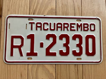Uruguay Tacuarembo License Plate