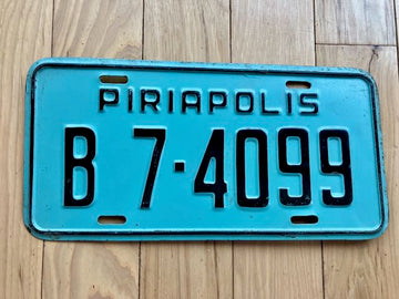 Uruguay Piriapolis License Plate