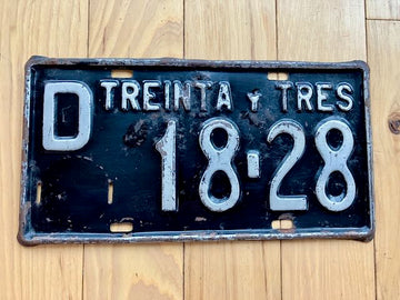 Uruguay Treinta Y Tres License Plate
