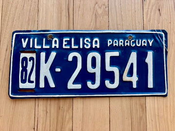 1982 Paraguay License Plate