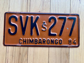 1984 Chile Chimbarongo License Plate