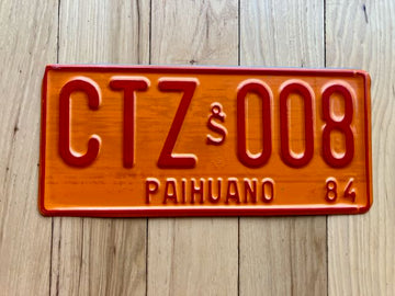1984 Chile Pairuano License Plate