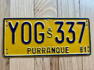1981 Chile Purranque License Plate