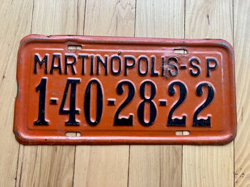 Brazil Martinopolis License Plate
