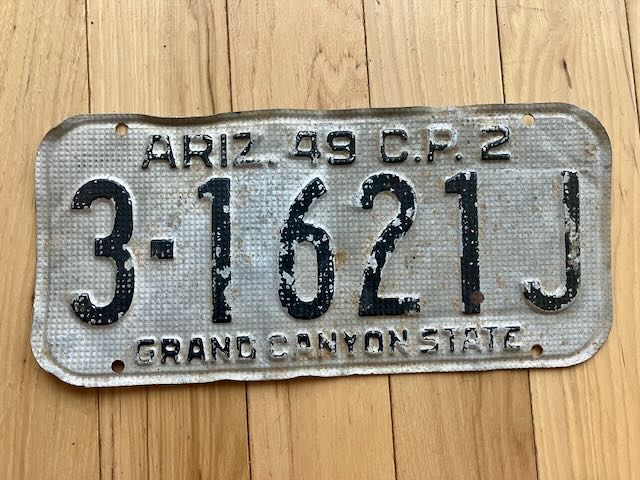 1949 Arizona License Plate