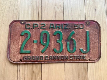 1950 Arizona License Plate