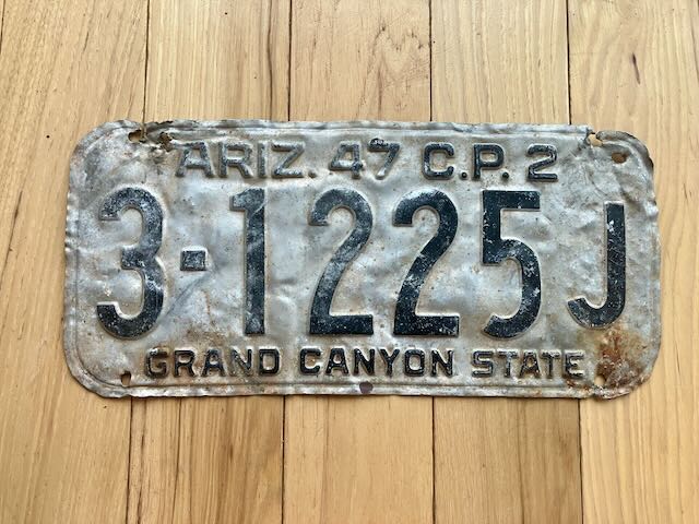 1947 Arizona License Plate