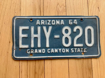 1964 Arizona License Plate